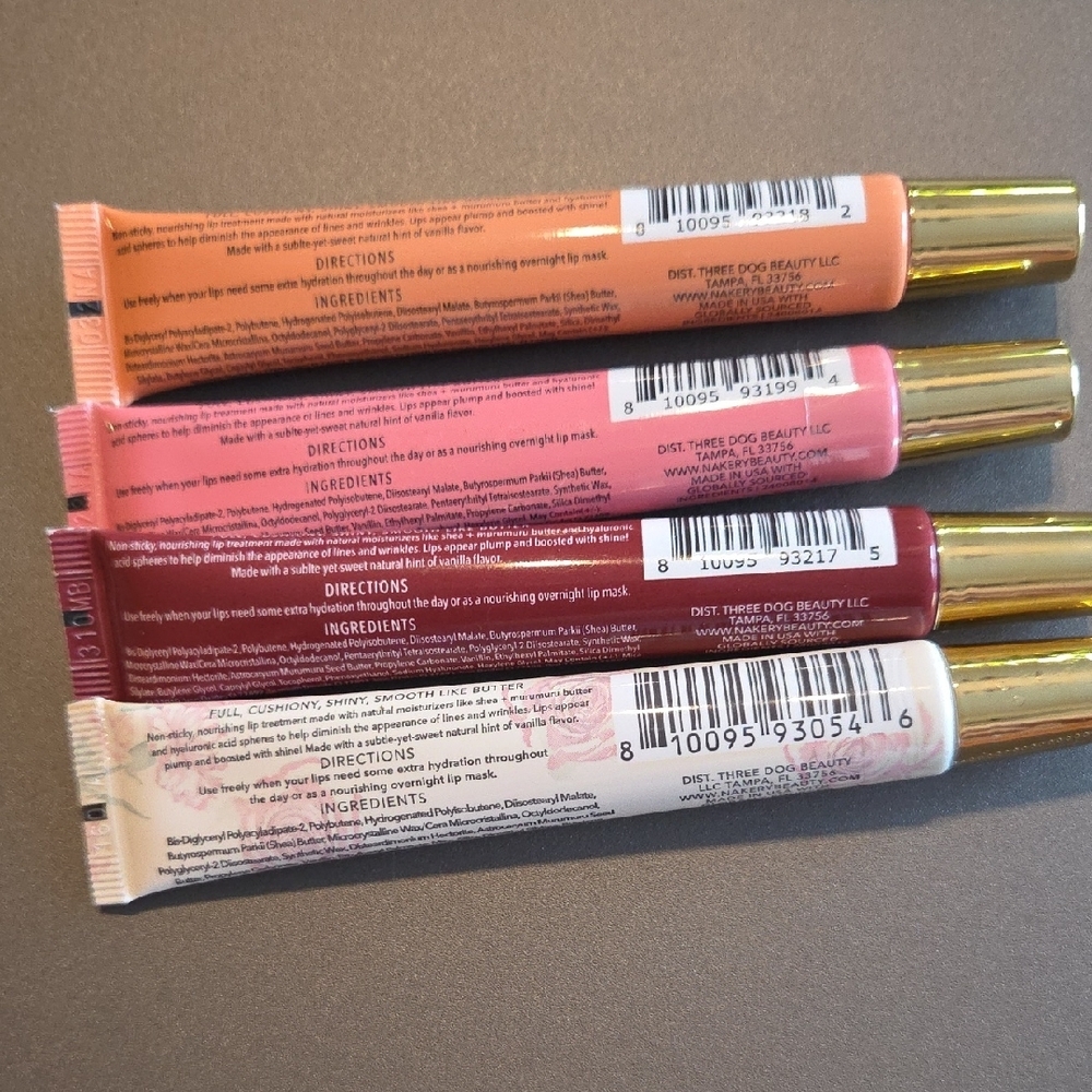 Nakery Lip Treatment Set - Birthday Suit, First Bloom, Peach Bellini - Picture 2 of 4